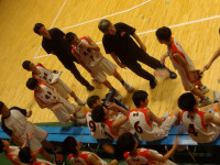 男子バスケットボール部の試合の様子